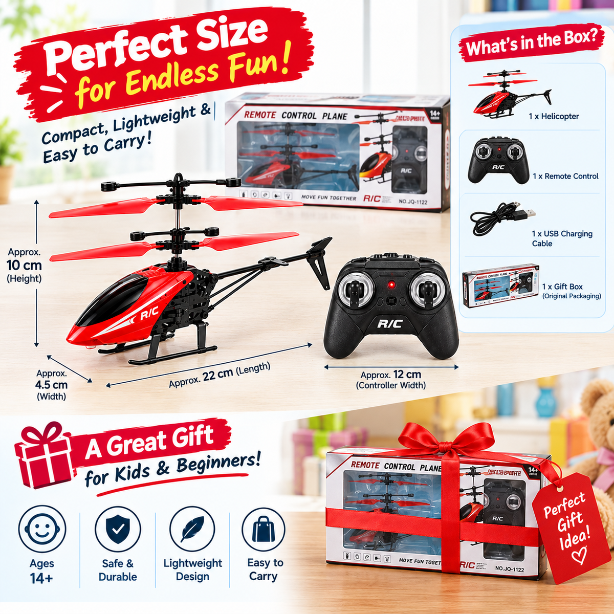 RC Helicopter Toy for Kids