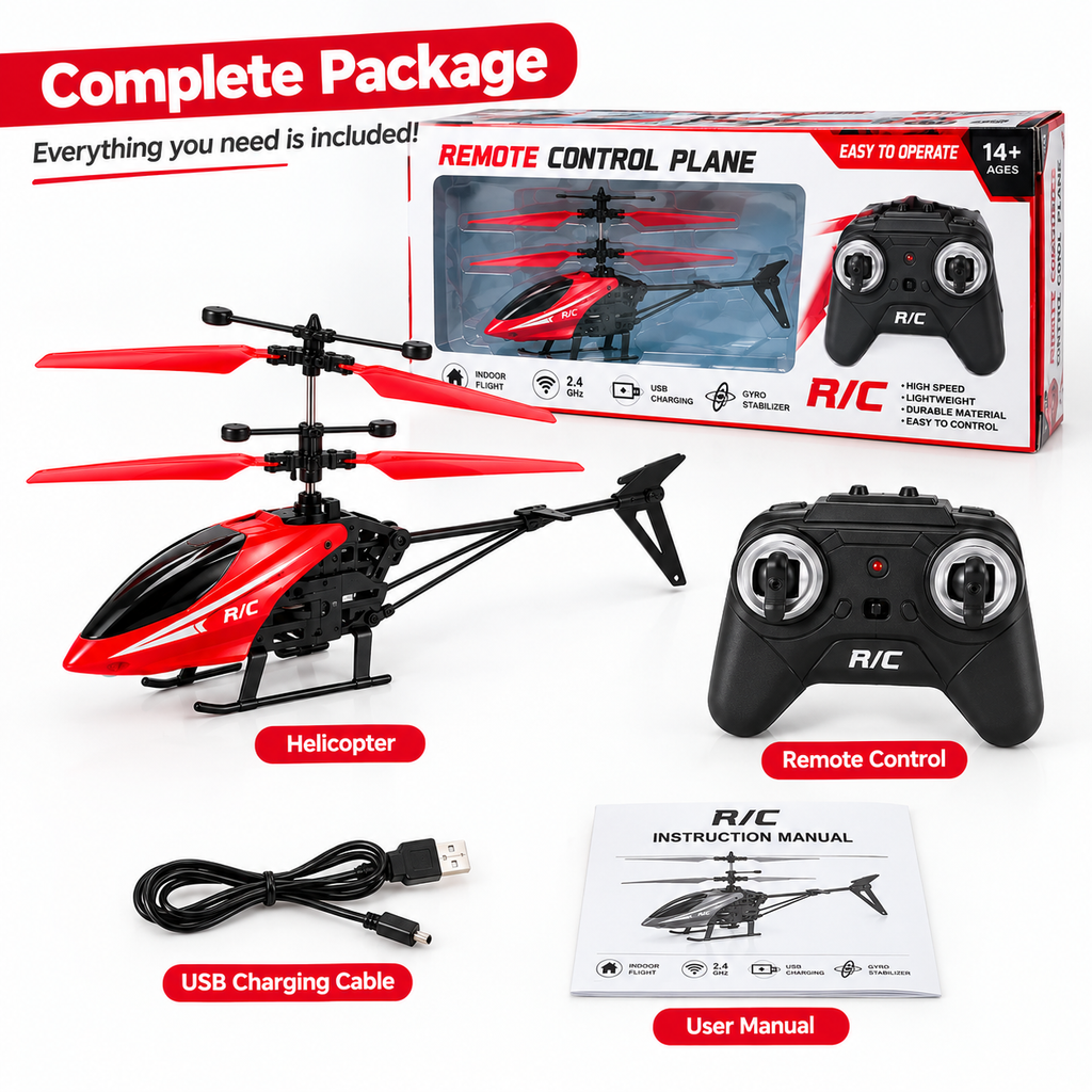 RC Helicopter Toy for Kids